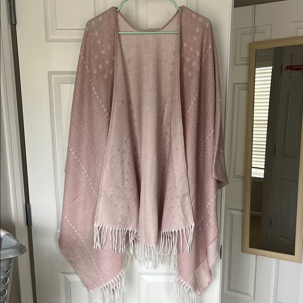 Gentle Fawn Pink Fringe Wrap